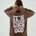Faith Over Luck Relaxed Fit Hoodie